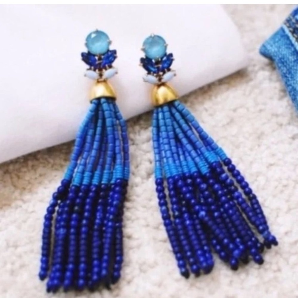 Stella & Dot 2 in 1 Iris Tassel Earrings